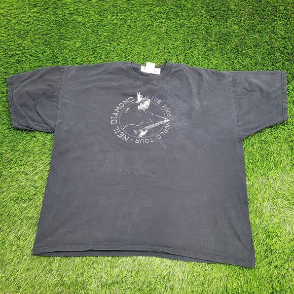 Vintage Neil-Diamond Shirt 2XL 26x27 World Tour 2005 Y2K - Picture 1 of 15